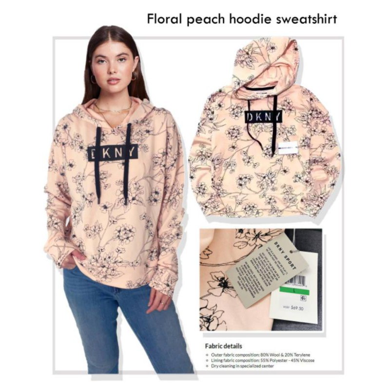 Dkn*  print hoodie sweatshirt