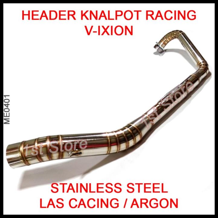 Header Pipa Knalpot Racing V-Ixion Stainless Leheran Leher Vixion