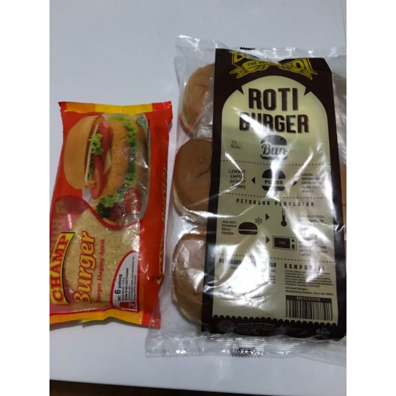 

Paket Roti Bernardi Polos dan Burger Ayam Champ Termurah