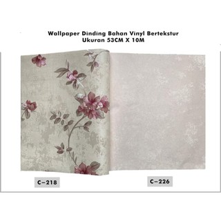  Wallpaper  Dinding  Bertesktur timbul  ukuran  53cm x 10m 