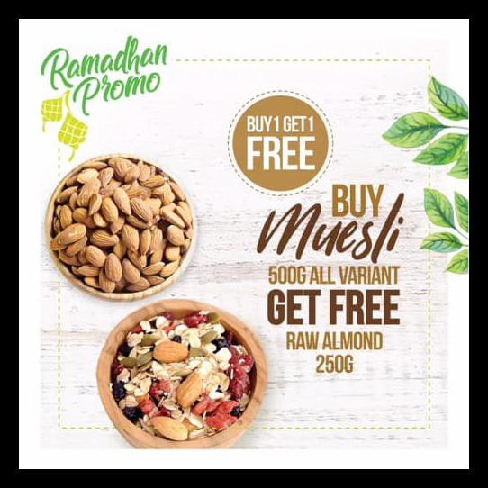 

Cuci Gudang Buy 1 Get 1 Free, Buy Muesli Get Free Raw Almond 250Gr