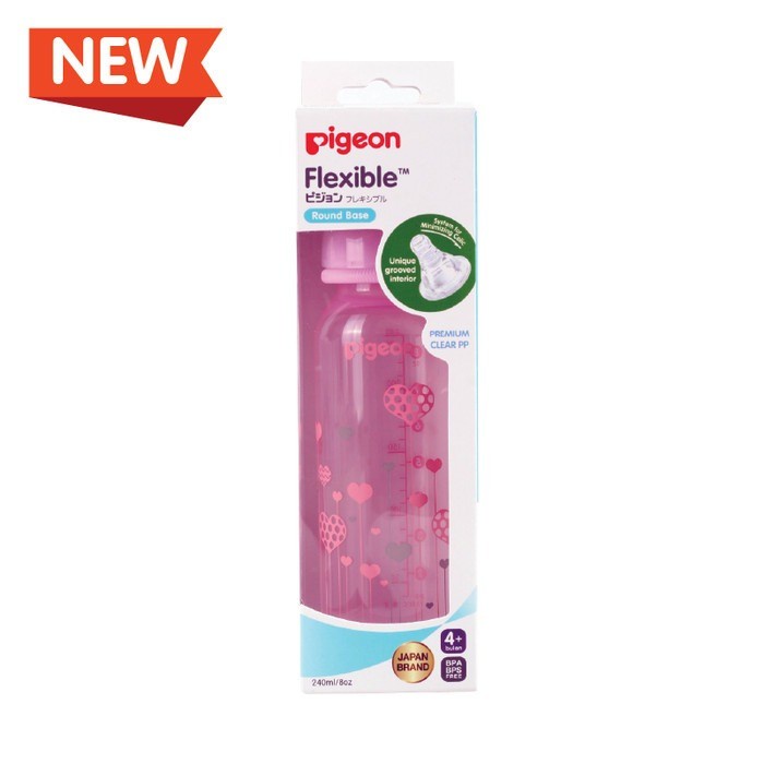 PIGEON Botol Susu PP Clear RP 240ml Standard Neck baby bottle Botol Dot Feeding Bottle