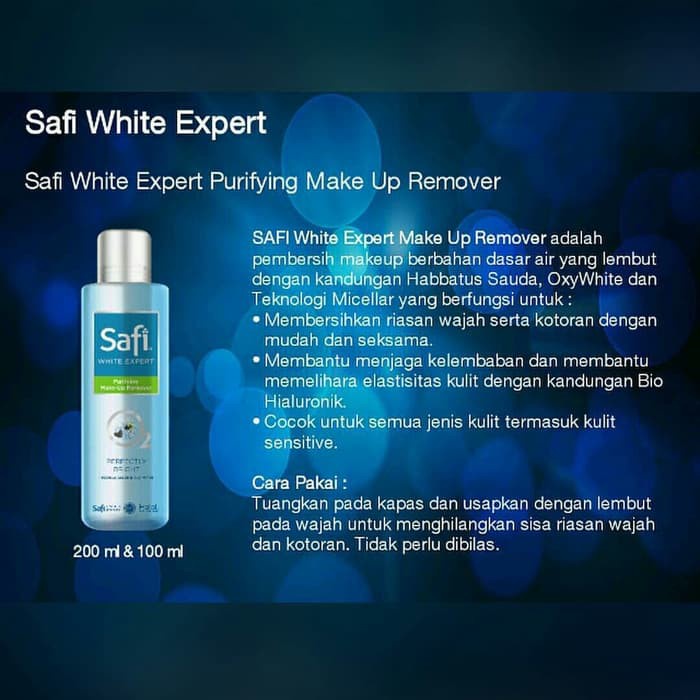 SAFI WHITE EXPERT PURIFYING MAKE UP REMOVER 200ML