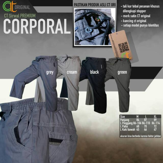 Celana Sirwal CT Original Premium Corporal