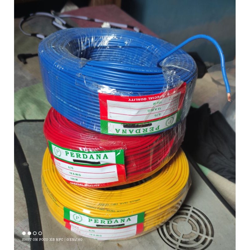 Kabel serabut perdana 0,75