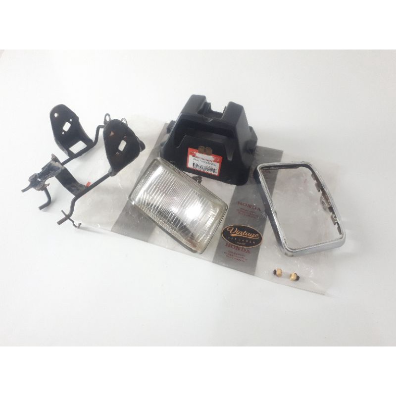 Lampu depan reflektor set bracket honda gl max ori original