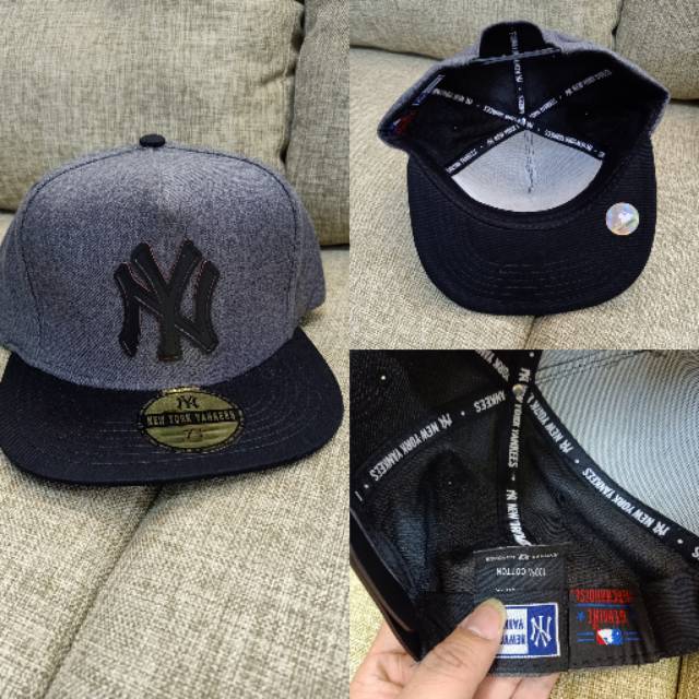 Topi snapback NY Newyork yankees abu import