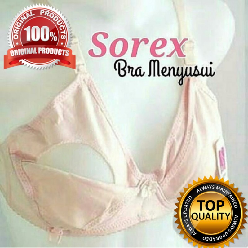 SOREX 8119 - BH Menyusui Bra Menyusui Sorex Polos Nursing Bra Tanpa Busa Tanpa Kawat