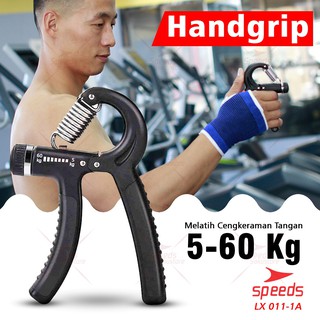 SPEEDS Handgrip Hand Grip 5-60 kg Alat bantu fitness Otot lengan Portable LX 011-1