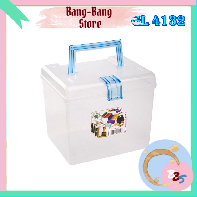 

Bisa COD "Bang-Bang Store" Green Leaf Kotak P3K Tempat Alat Jahit Serbaguna Box Marco Case GL4132