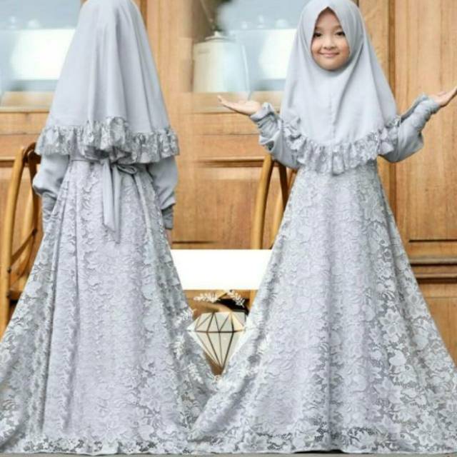  Baju  Muslim Anak  Tanggung  Abg Jumbo Umur 7 9 Tahun Little 