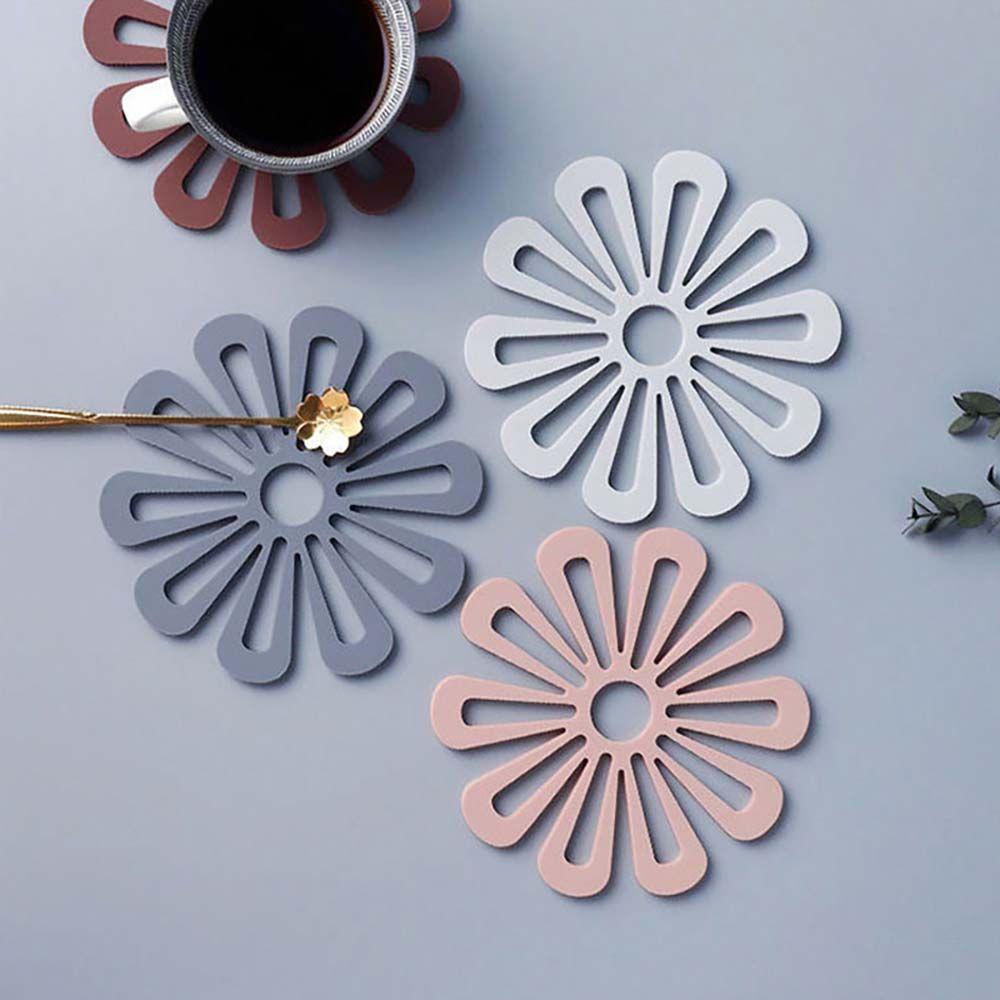 [Elegan] Pot Mat Non-slip Menebal Furniture Dekorasi Aksesoris Dapur Table Mat Meja Makan Pot Holders Cup Coaster