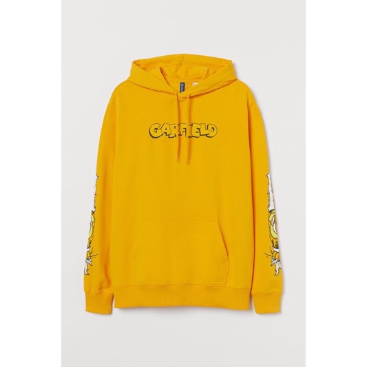 H&M HOODIE GARFIELD YELLOW ORIGINAL