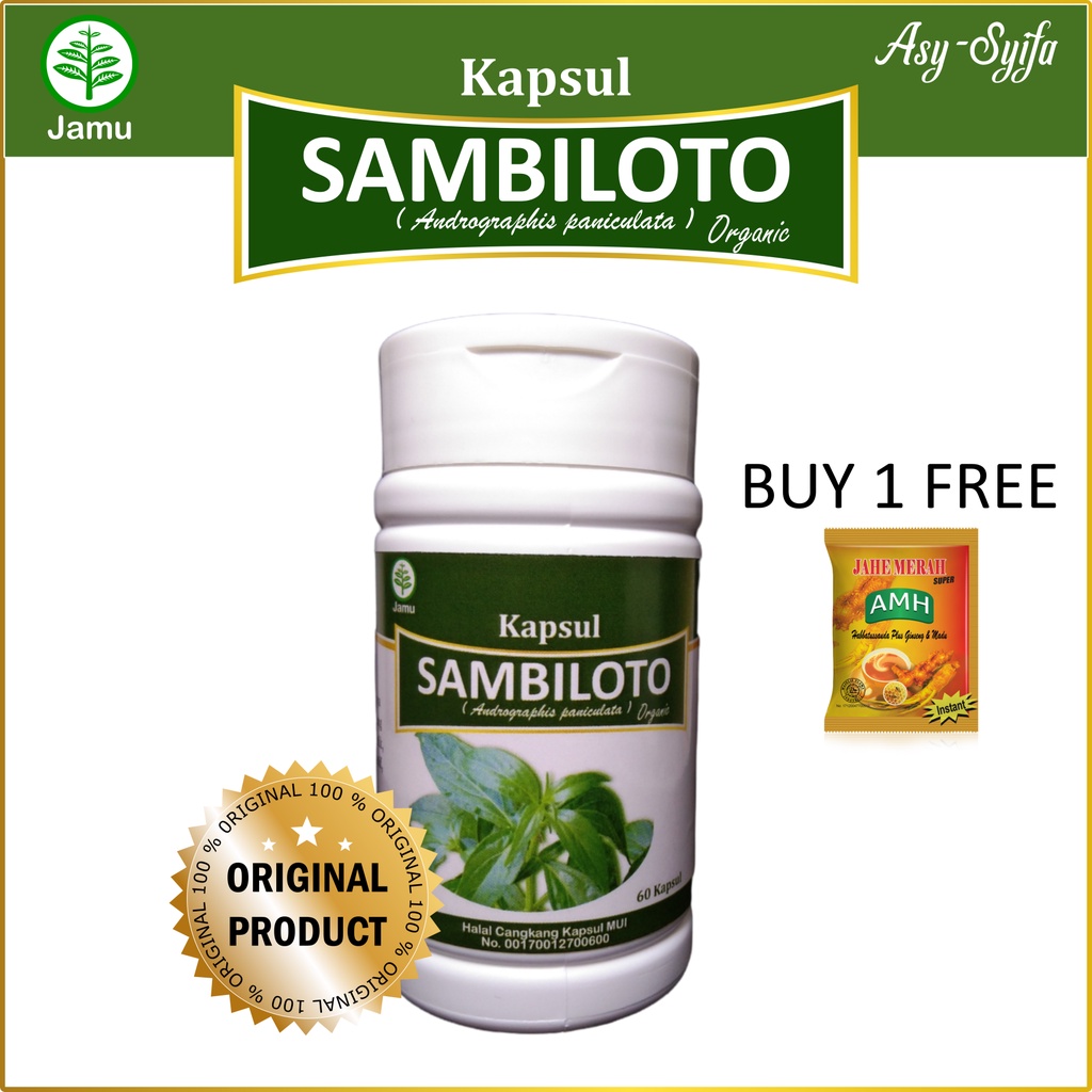 Kapsul Sambiloto 60 Kapsul 100 % ASLI