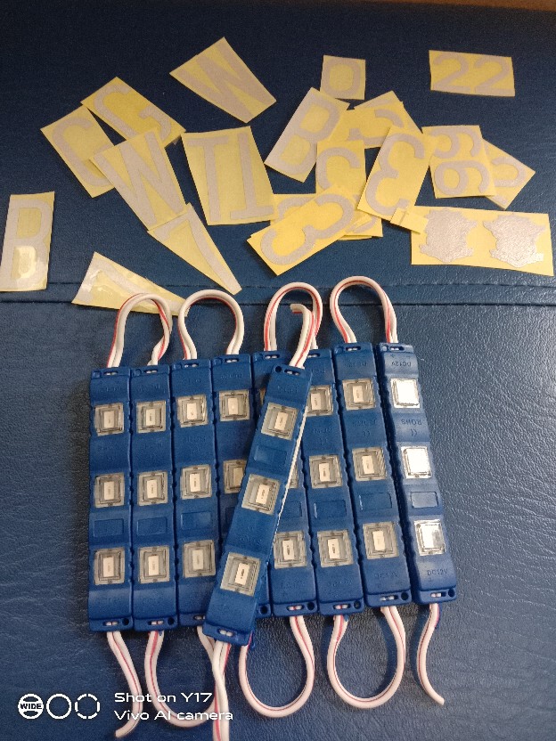 Led Strip 3 Titik Hpl Universal Waterproof