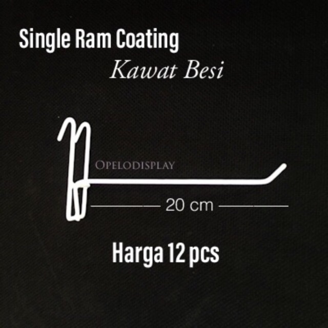 ( 12 PCS ) KAITAN RAM KAWAT 20 CM / SINGLE RAM KAWAT