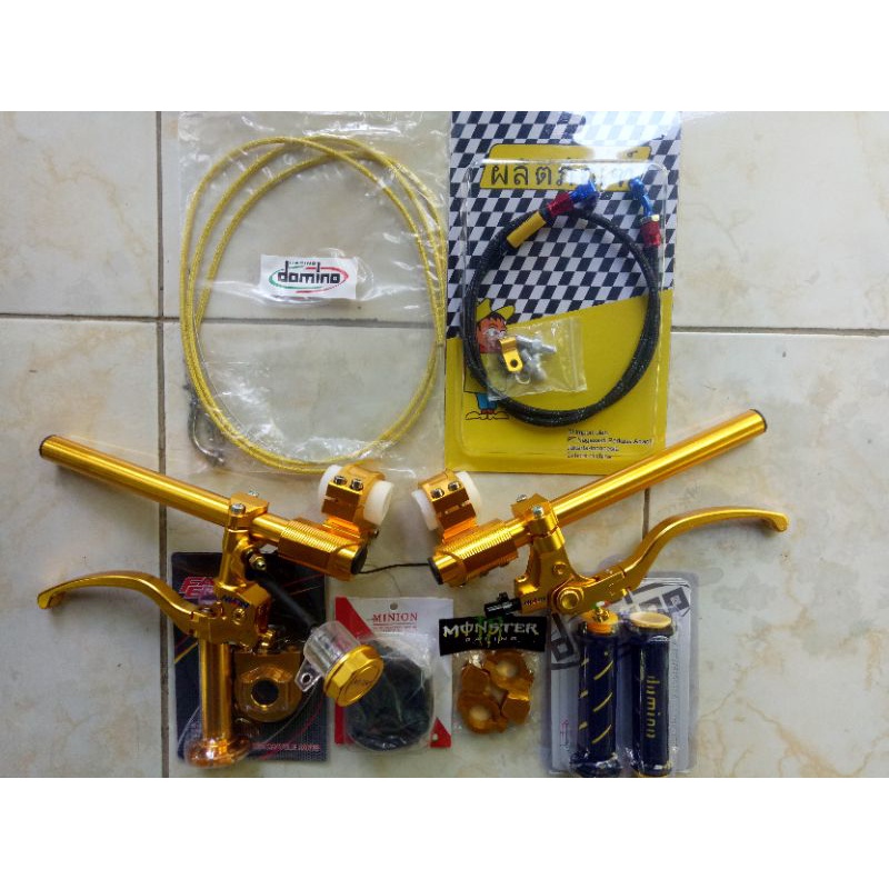 paket stang jepit Vixion ninja r rr cb150 satria Fu dll.