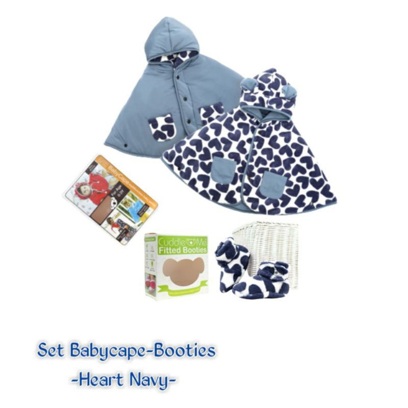 CuddleMe Special Bundling - Baby Cape + Fitted Booties - Paket kado Hemat