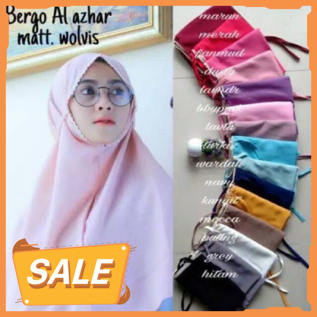 BERGO AL AZHAR // BERGO MARYAM AL AZHAR // HIJAB INSTAN // BERGO