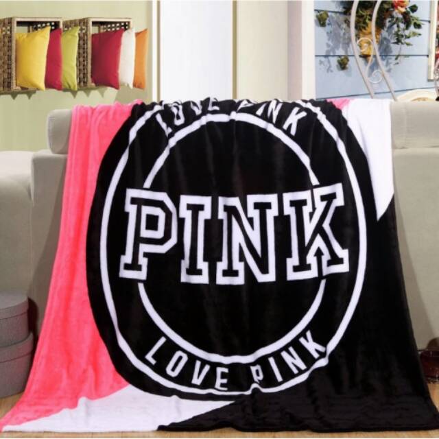 Victoria Secret VS LOVE PINK Selimut Fabric Uk 130 x 150 cm