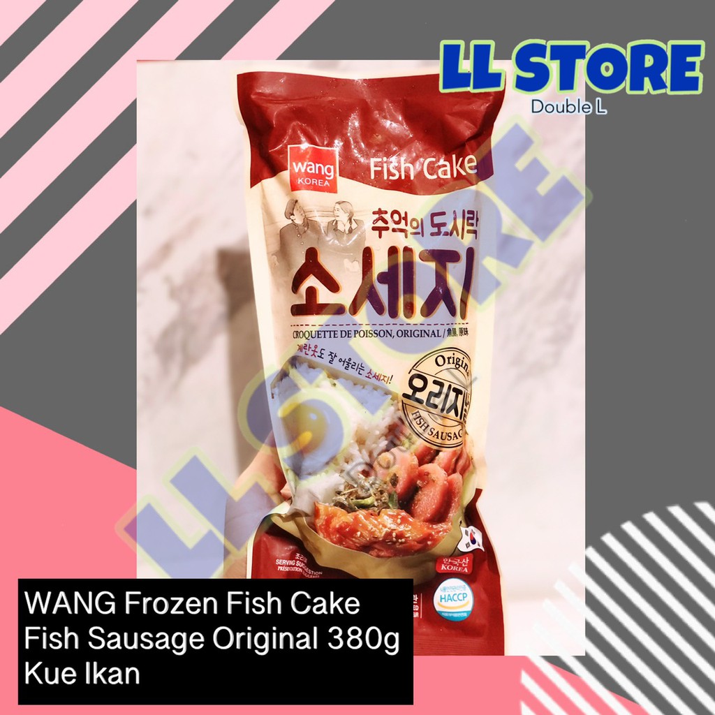 

WANG Frozen Fish Cake 380g Fish Sausage Original Kue Ikan Sosis Ikan