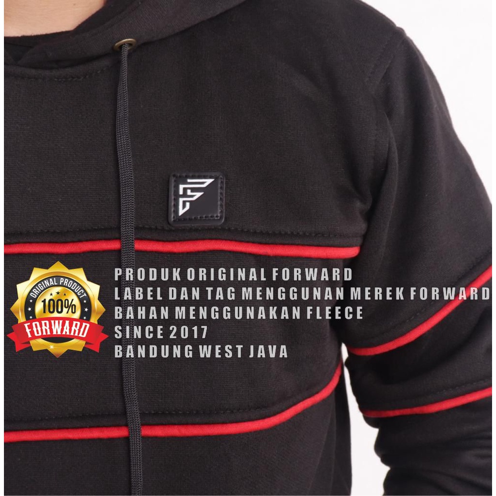 Sweater Hoodie Polos Pria Wanita Bahan Fleece Tebal Original Forward System