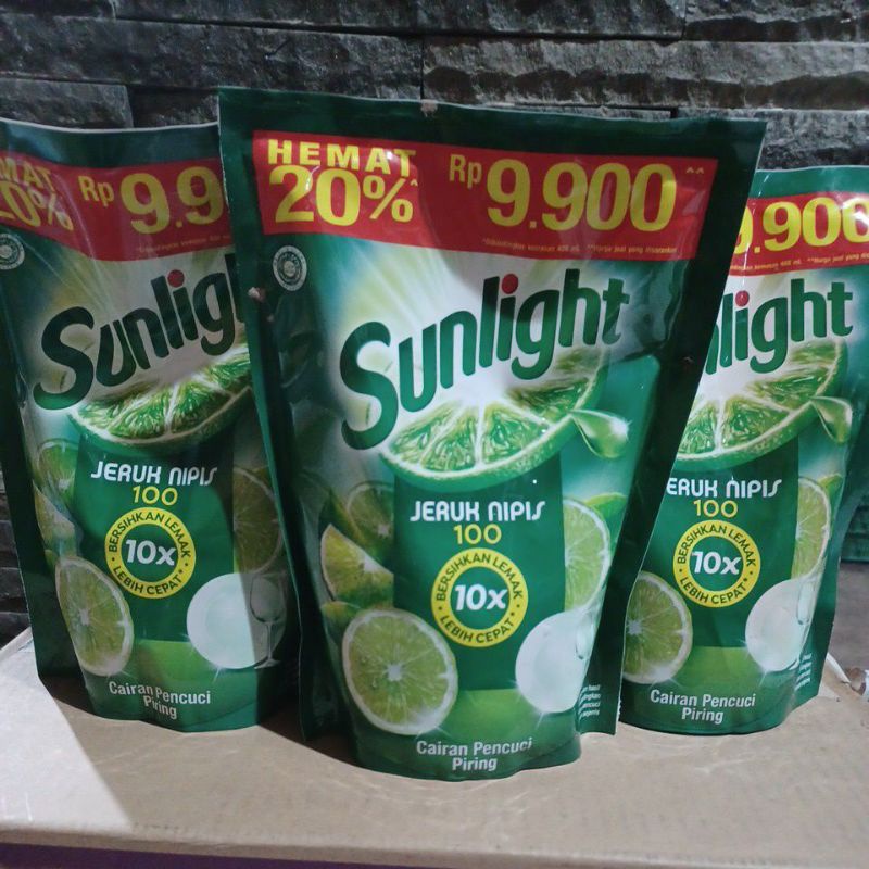 Sunlight Sabun Cuci Piring Lime 460ml,755ml