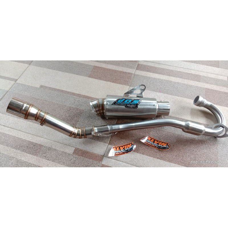 knalpot dos KLX crf D-Tracker kolong atas