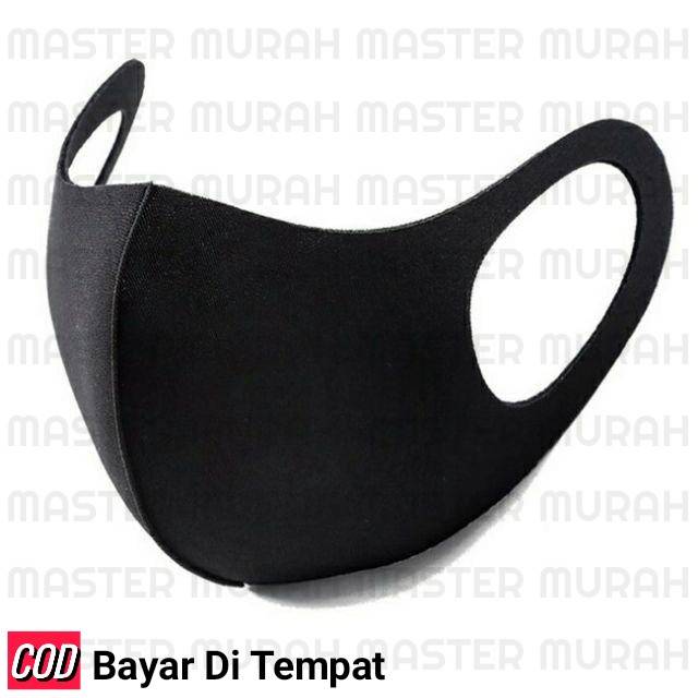 Masker Scuba Model Korea Unisex Hitam Anti Debu Polusi