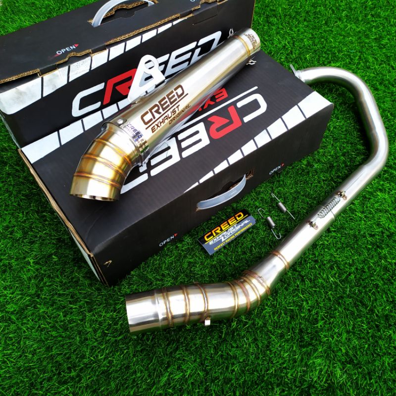 KENALPOT RACING FULL SYSTEM ORIGINAL CREED FOR SONIK150, SATRIA FU, BYSON, MX KING, SUPRA GTR, CB150