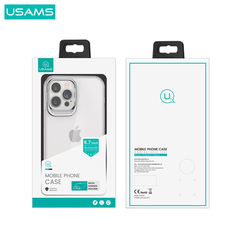 USAMS Eagle Series Protective Case with Hidden Holder iPhone 12 Mini/12/12 Pro/12 Pro Max