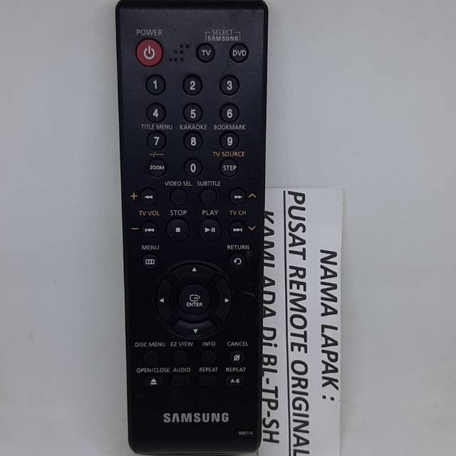 REMOTE REMOT DVD PLAYER SAMSUNG ORIGINAL ASLI