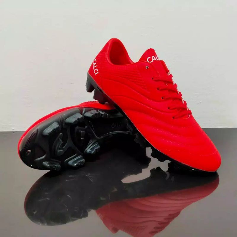 Sepatu Bola CALCI ATOM SC RED / BLACK