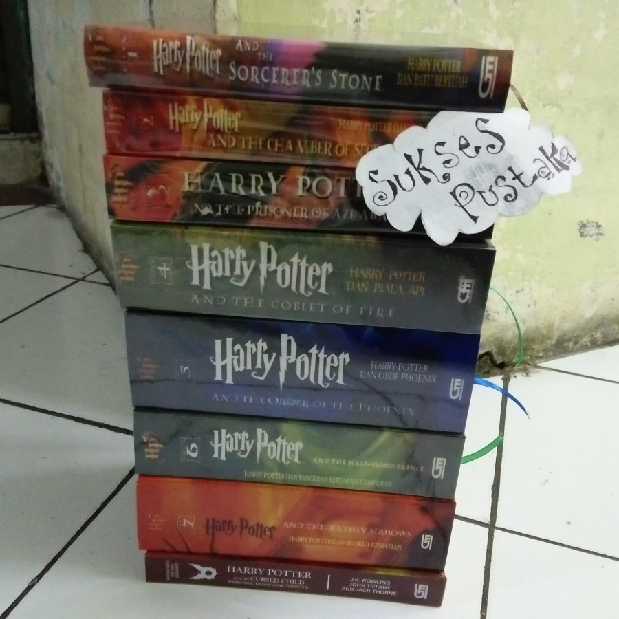 NOVEL HARRY POTTER B. INGGRIS DAN B. INDONESIA FULL SETT JILID 1 - 7 J.K. ROWLING [ORIGINAL]