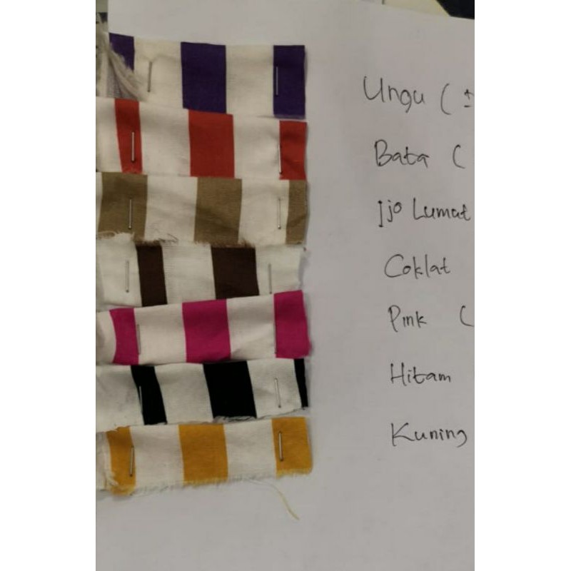KAIN KATUN JEPANG MOTIF GARIS