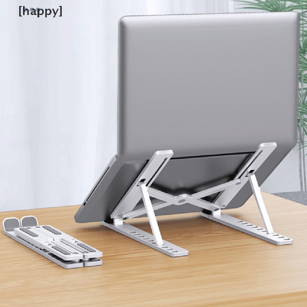 Ha Stand Holder Lipat Portable Bahan Aluminum Alloy Untuk Laptopnotebooktablet