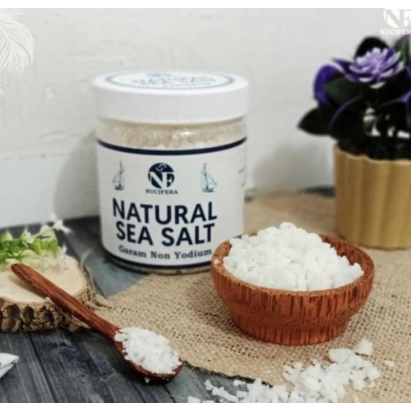 

Nucifera Sea Salt Garam Laut Non Yodium Tanpa Proses Kimia 500gr *Pekanbaru*