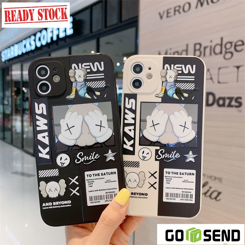 Case Liquid Vivo Y01 Y15S Casing Kaws Smile Hybrid Dove With pelindung kamera