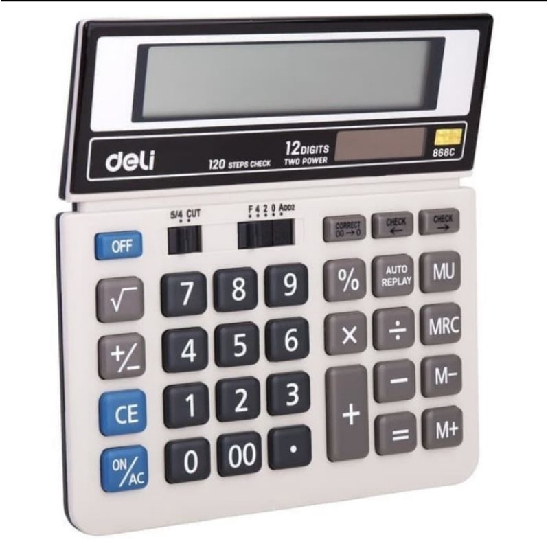 Kalkulator Calculator DELI ORIGINAL 868C Garansi 12digit Ukuran Besar