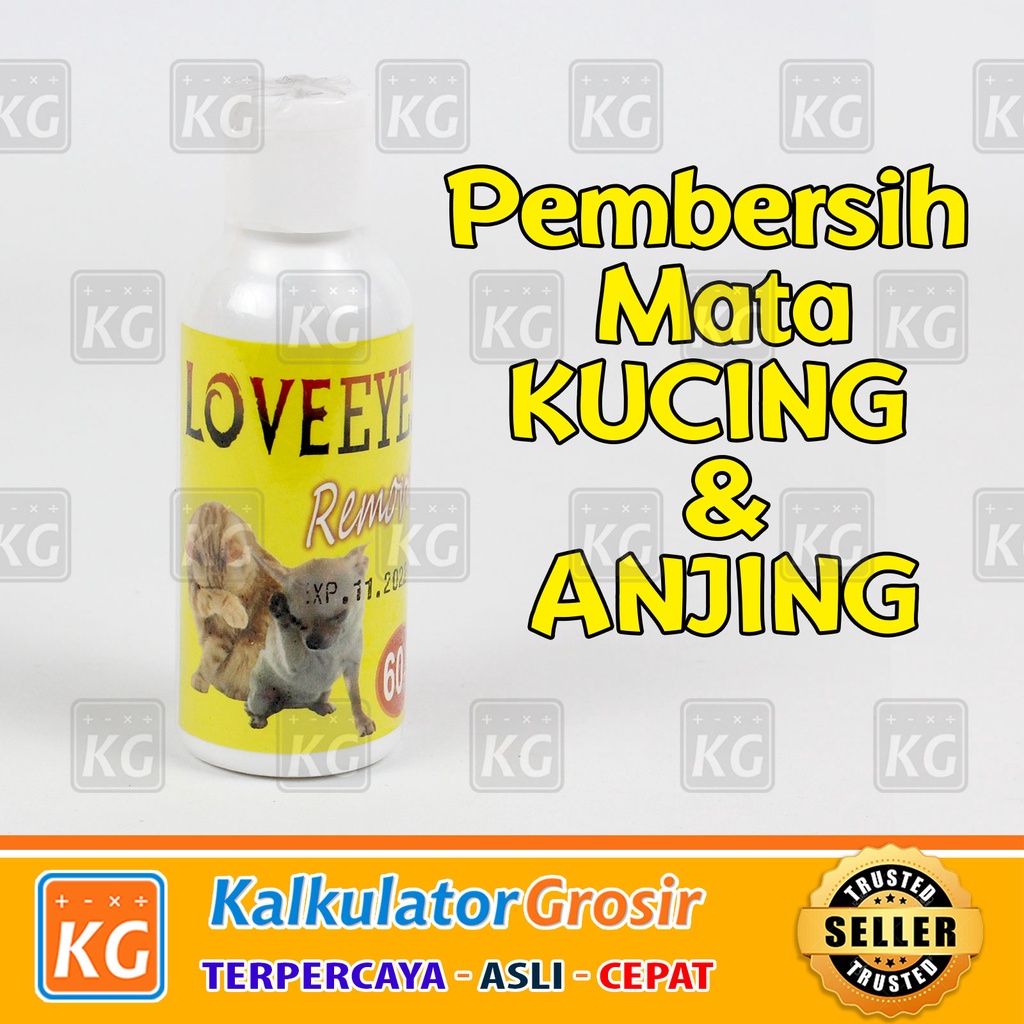Loveeyes Remover Obat Pembersih Mata Kucing Anjing 60 ml / Eye Remover / Love / Bakteri / Parasit
