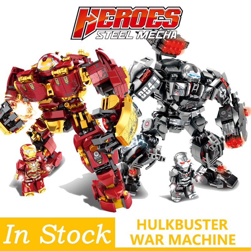 Mainan Lego Legoings Marvel Iron man Hulkbuster War Machine Building Blocks  Super Heroes Avengers