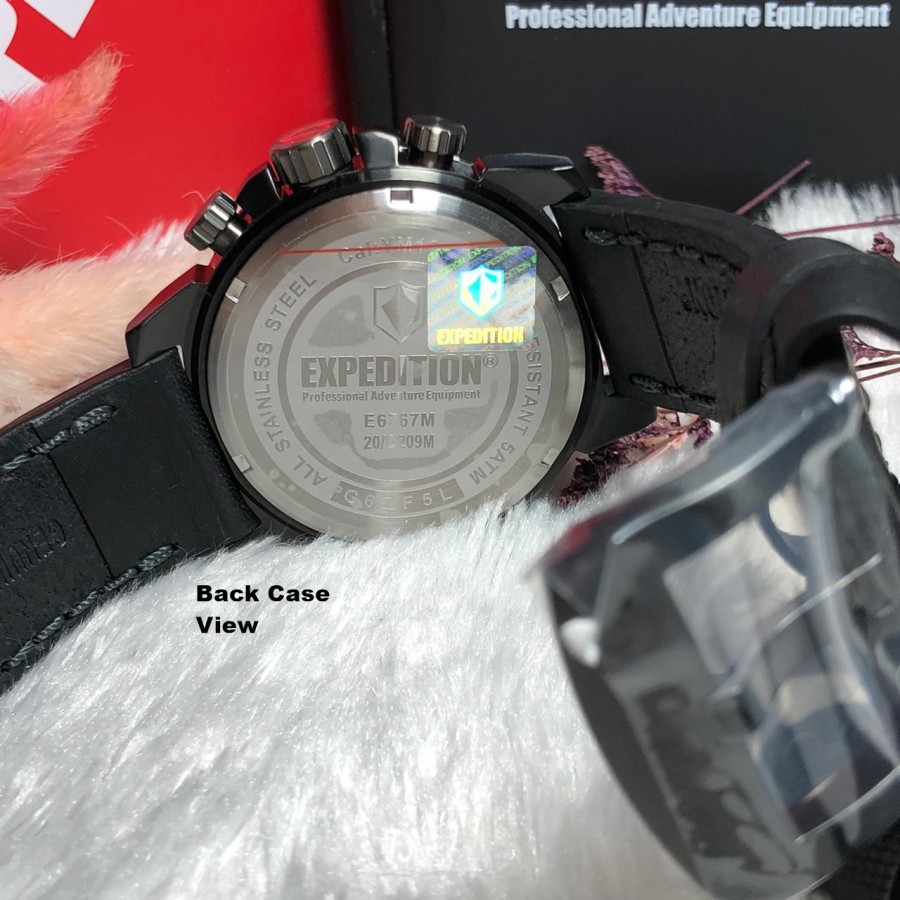 ORIGINAL Jam Tangan Pria Expedition E 6767 / E6767 / 6767 Garansi Resmi 1 Tahun, Leather