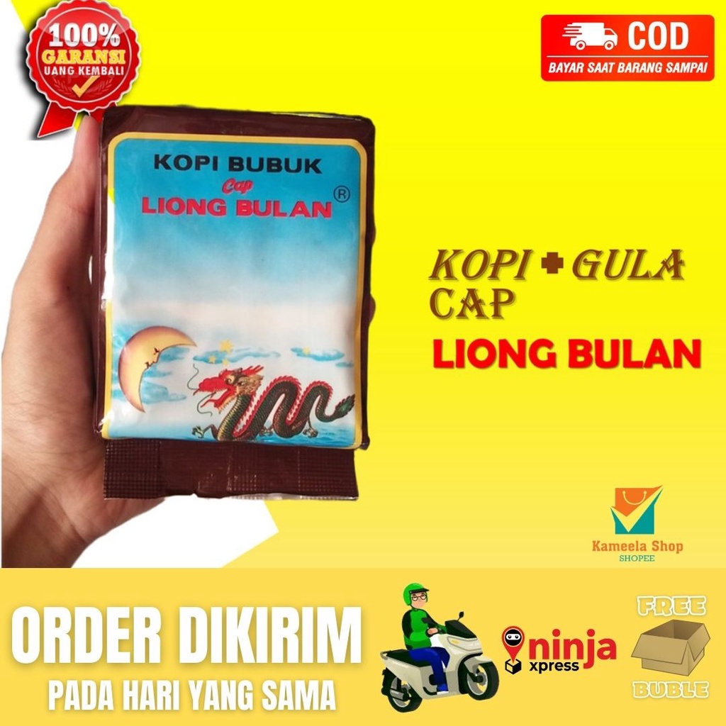 

Kopi Liong Bulan 200gr. Kopi Bubuk Mantap. Kopi "Legend" Bogor.Depok.Jakarta.Indonesia