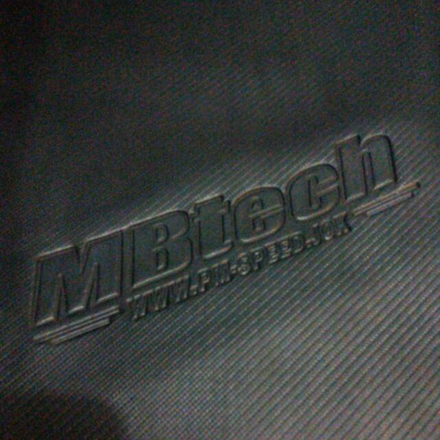 Sarung jok / kulit jok motor MBtech logo printing