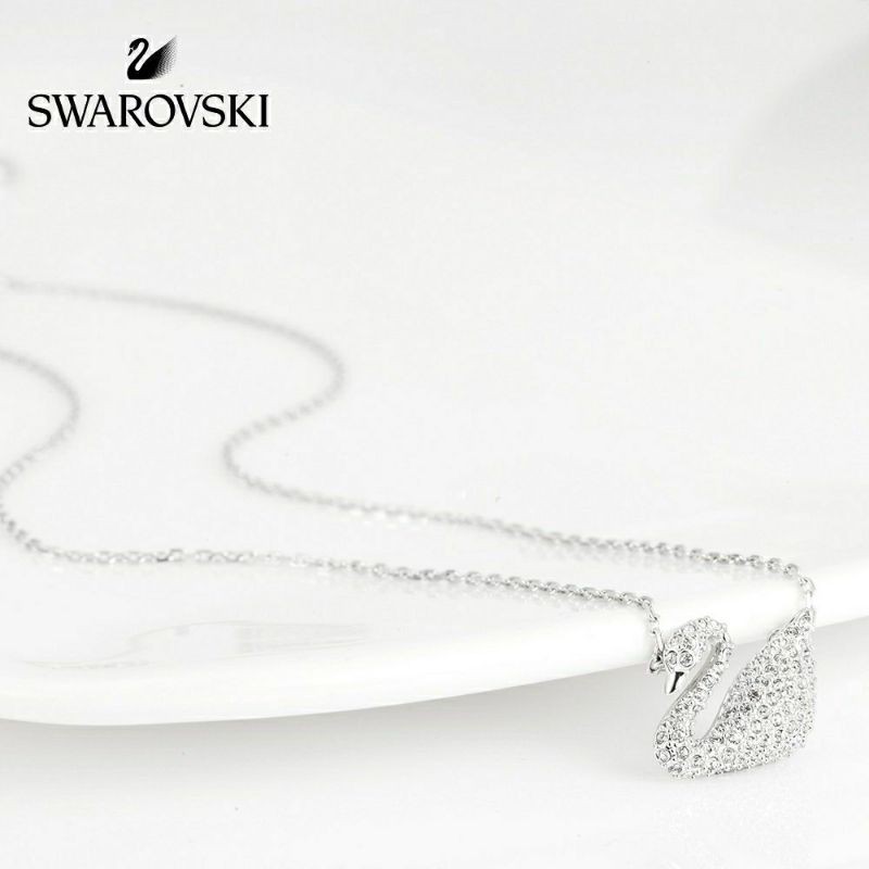 Kalung angsa swan titanium anti karat Uk45cm KT-25