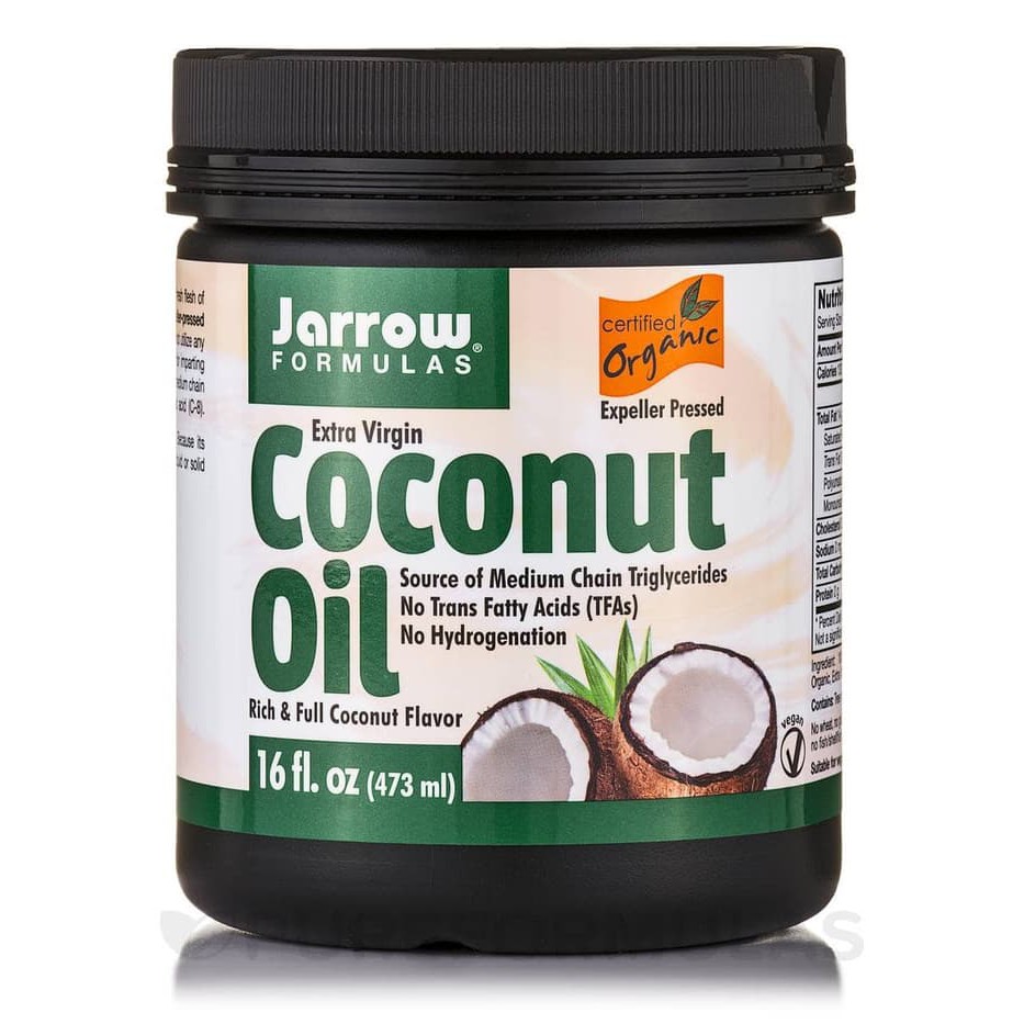 

Jarrow Formulas Coconut Oil 100⎕rganic Extra Virgin/Extra VCO MCT