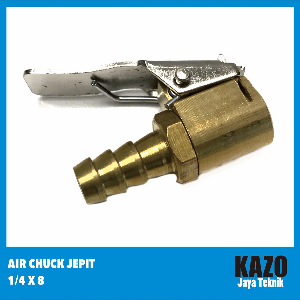 Air Chuck Jepit 1/4 X 8 - Jepitan Pengisi Angin Tire AirChuck