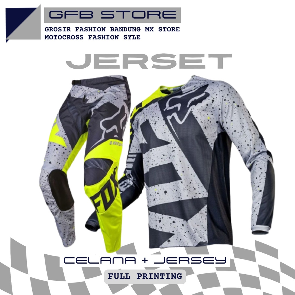 jersey set motocross stabilo180 | Celana cross | jersey trail