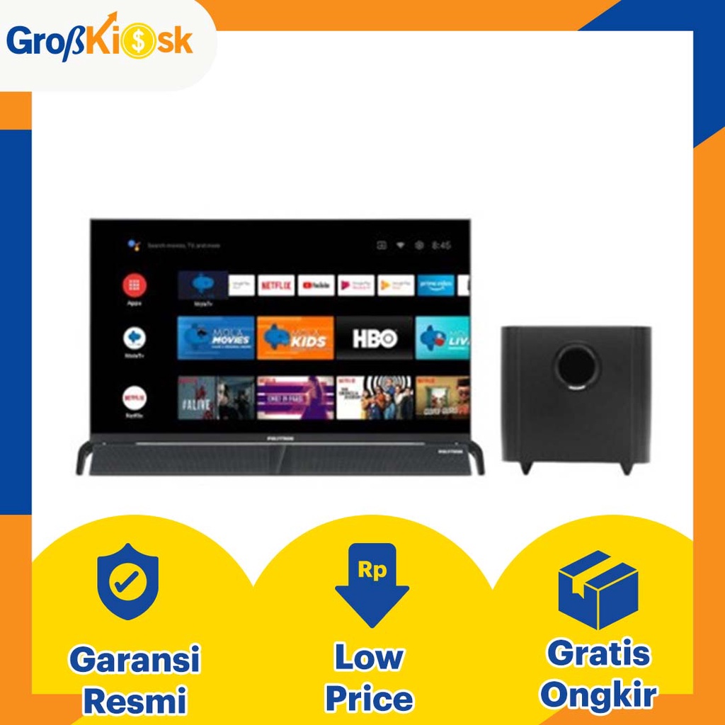 LED TV 43 INCH POLYTRON SOUNDBAR PLD 43BAG9953 E / PLD-43BAG9953 E Android TV