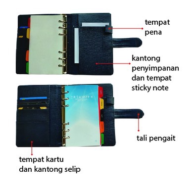 

Produk Buku Agenda Kerja Binder Mekanik Cover Kulit Size Buku B6 Bmk02 Diskon